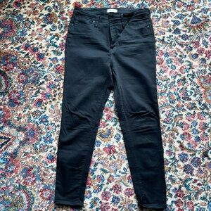 Madewell, high rise skinny Jean, black, size 32